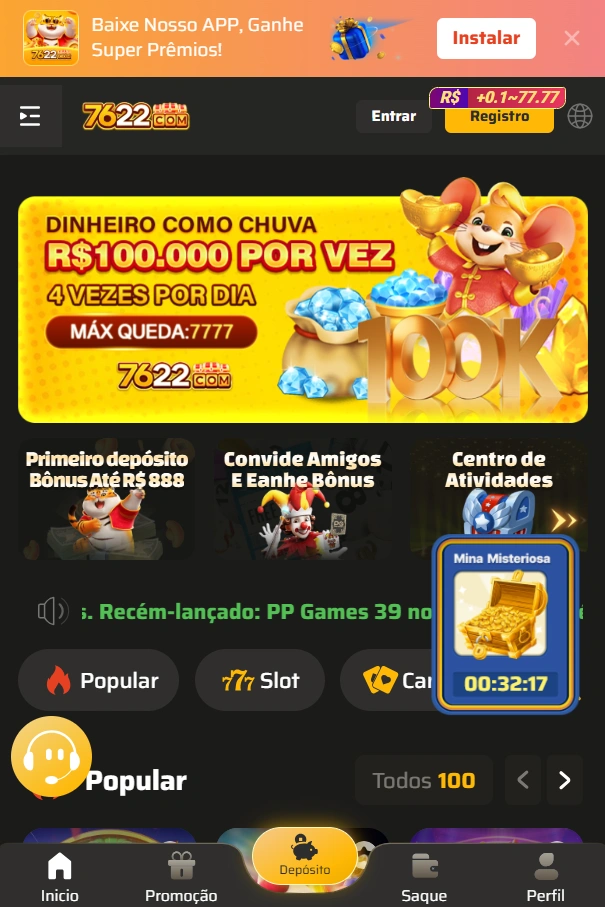 7622 Cassino Online Brasil 2025 – Cassino com Pix Instantâneo, Bônus Exclusivos e Jackpots Milionários para Jogadores Brasileiros